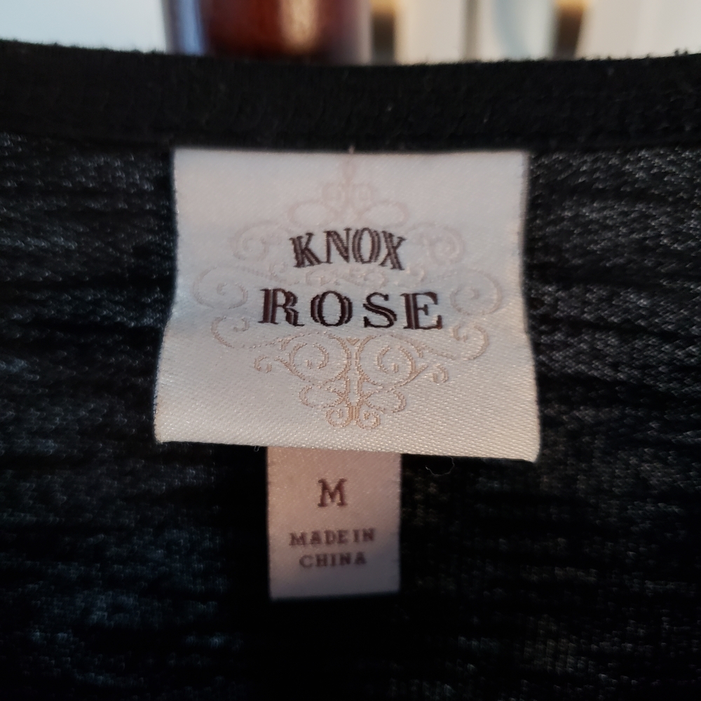 Knox Rose Elegant Black Lace Blouse - Picture 2 of 4